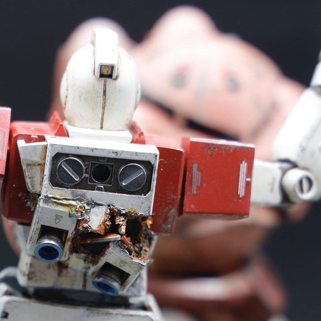 ランドセルの壊れ具合がなかなかうまく作れました。