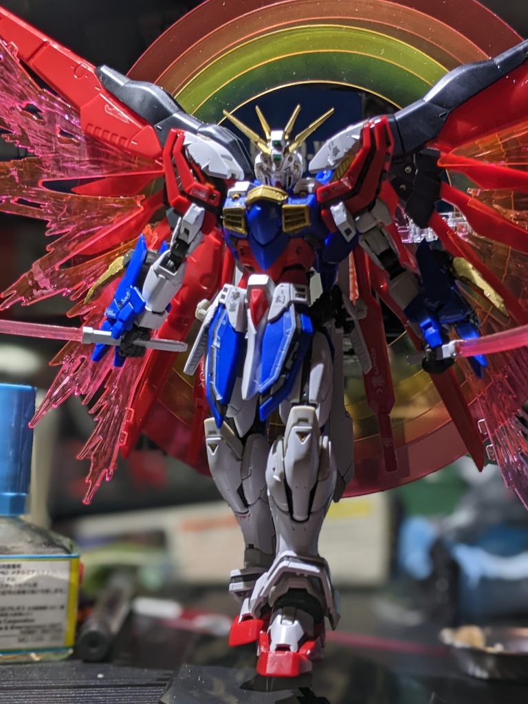 オマケ買ってすぐ説明書見た時「あ、これ出来るな」と思いすぐ組んで付けてみました！色合わせ要らないのでめっちゃいい… 