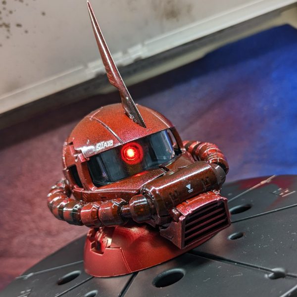 シャア専用ザクⅡヘッド（LED加工）