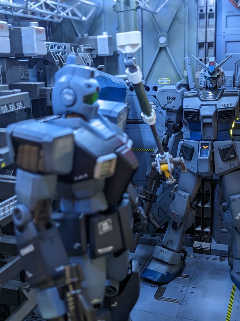 ア・バオア・クー決戦前の戦艦内イメージでショット。静かに出撃を待ちます。