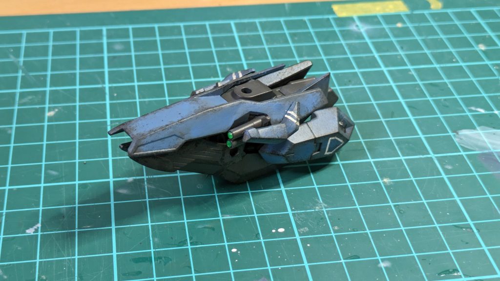 塗装後スポンジチッピングに初挑戦しました。