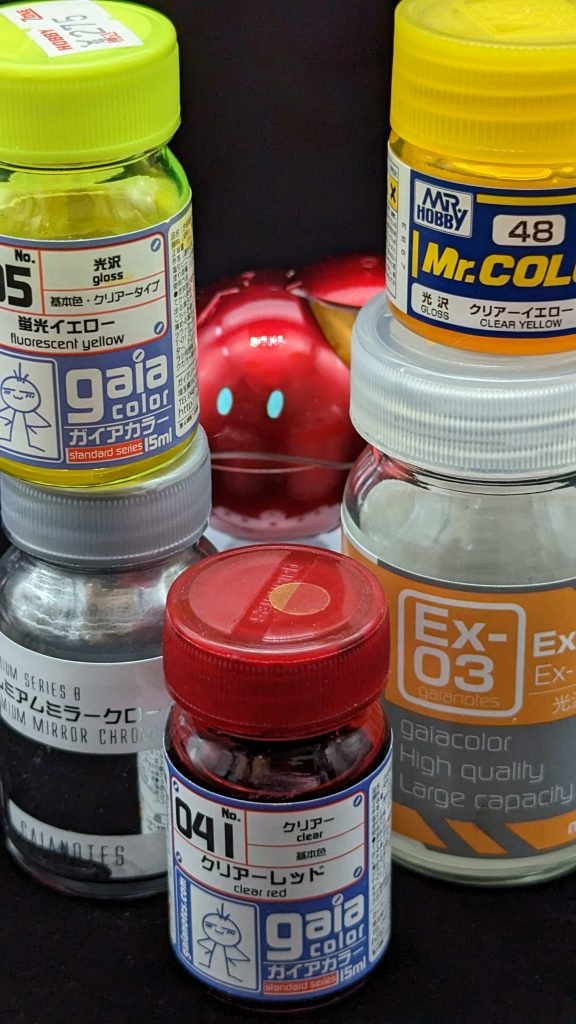 今回使用した塗料たち