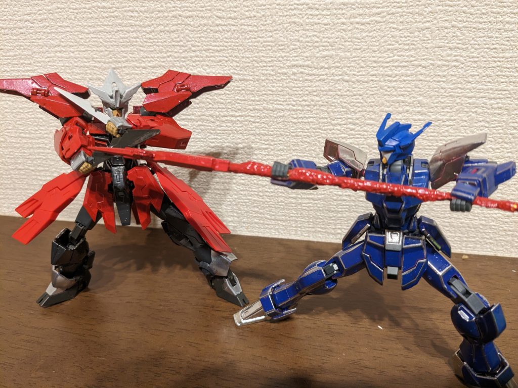 以前作った方とのツーショットその1「双刀使いの弓兵なんぞ聞いたことねぇ！！」の図