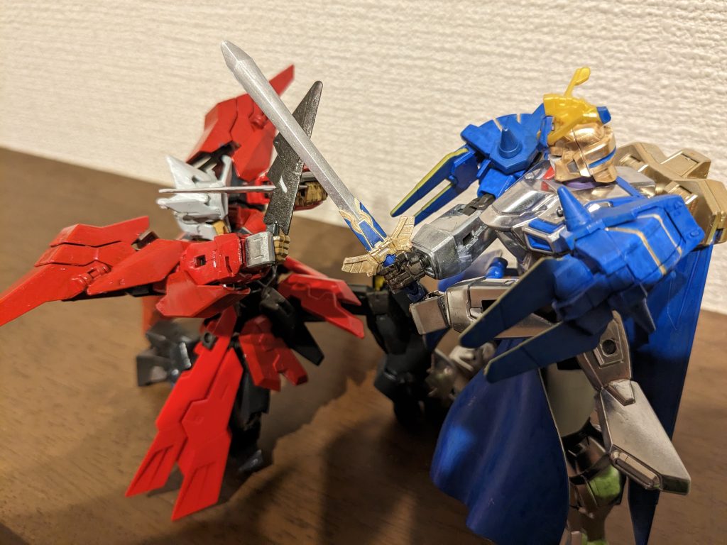 ツーショットその2「今の私には、貴方では敵わない！」の図