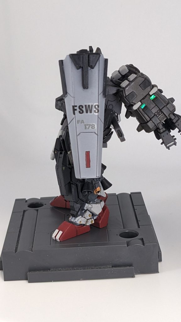 今回はデカールはシールドのみです。FSWSはたぶん市販のデカールでは存在しないので捏造して貼り付けました!FA178のデカールも存在しないので捏造です😁ここだけはどうしてもデカールで主張したかったので拘りました!