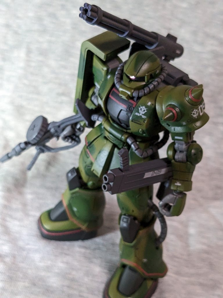 改造なし ウェザリング無しの練り消し迷彩だけの実験機です  でもかっこいい♪