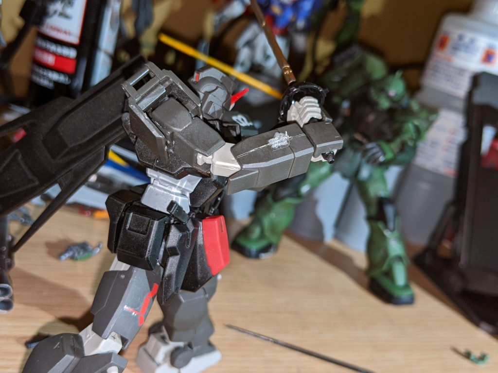 ザク「あ?なんだなんだ色変えただけか?」陸改「じゃあ来いよ腰抜け」(ブンドドし過ぎて本当に腰抜けなのはナイショ)