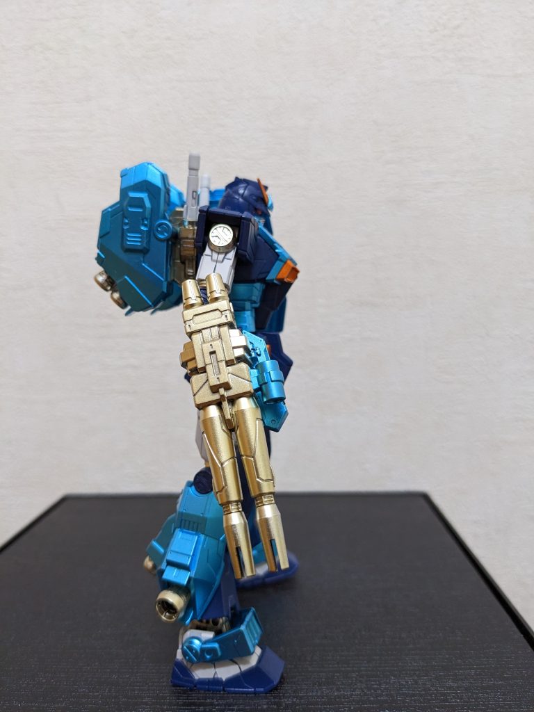 右側面ツイン砲、思い切ってホワイトゴールドにして正解でした😄