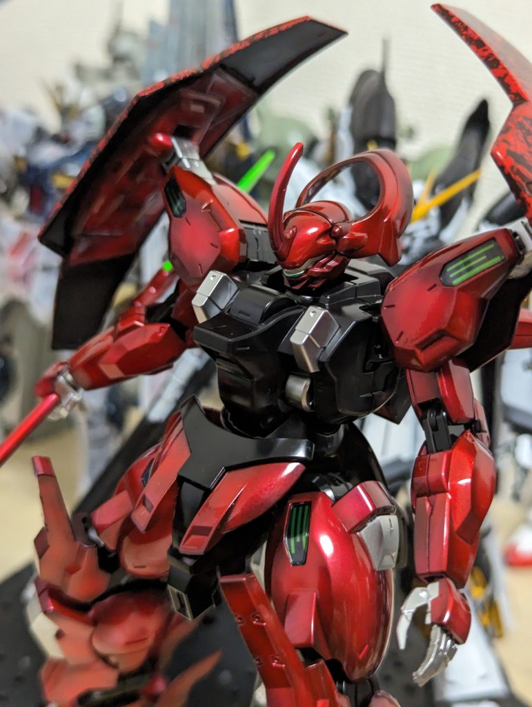 ゲート処理、表面処理、合わせ目消し、トップコートからの磨きなどなど…ぜ〜んぶサボりました😅💦とにかくこの色に塗装したかったので😅