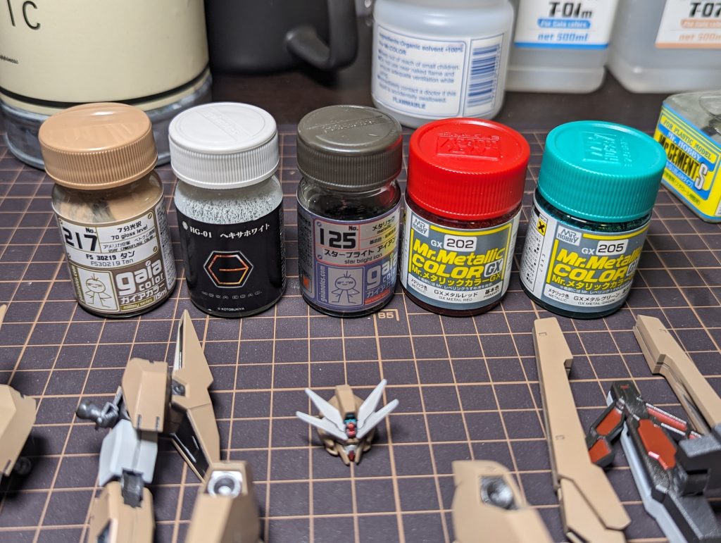 使用した塗料たち