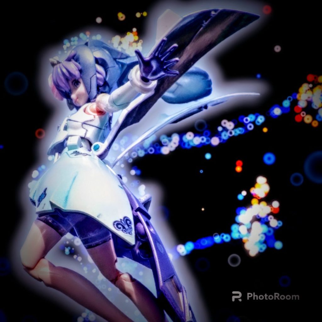 こちらはビルドシリーズのサラちゃん!何も言えない幻想的な画像に演出する事が出来ました。