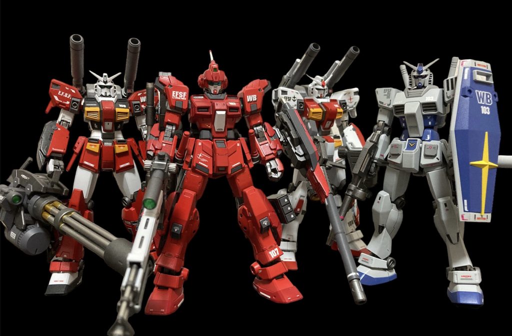 妄想WB部隊103.107.108.109今回の107は製作後の思いつき赤で塗ると決めた時にレッドライダーなるものを知りました。でも、配色が妄想WB部隊の108と被るので断念。