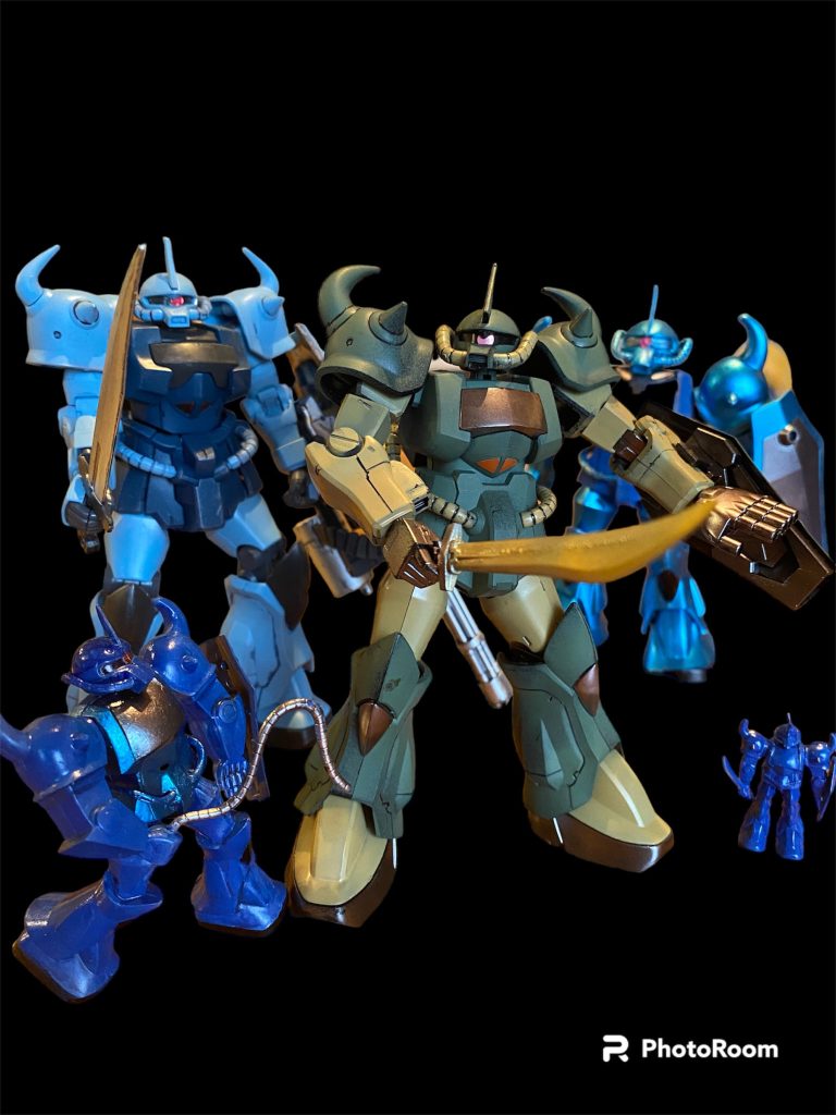 グフ集合で記念写真。