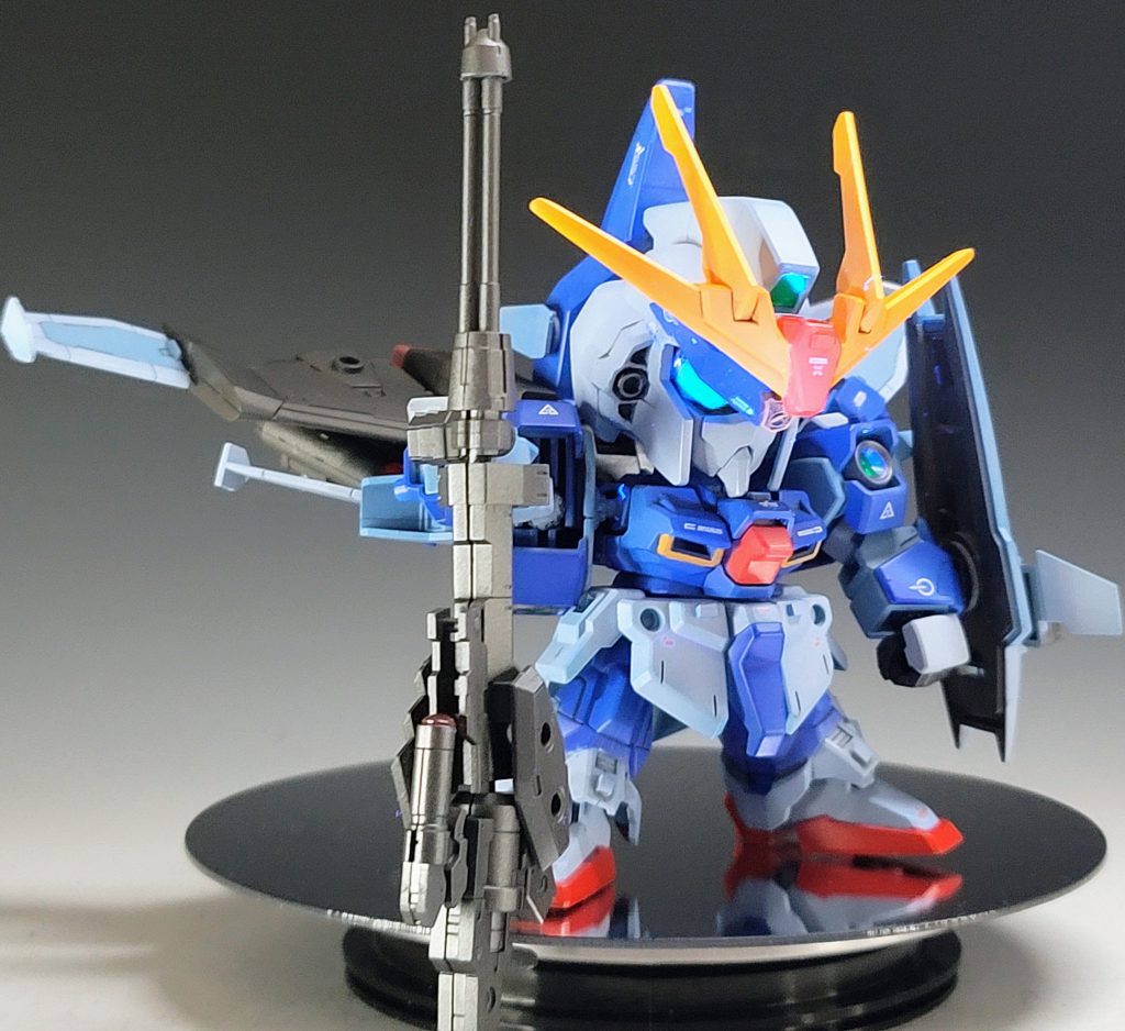 長い銃火器を縦に置くやつ大好き😊原典を見ながら30MMのパーツより作成しています