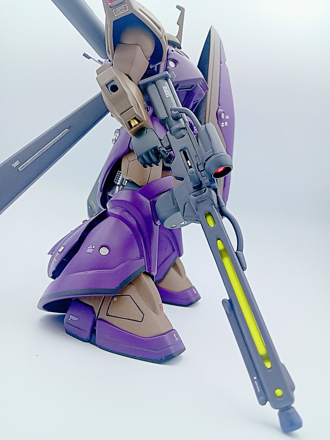 ＨＧ MS-14Fs ゲルググマリーネ 改造改修 塗装完成品 - プラモデル