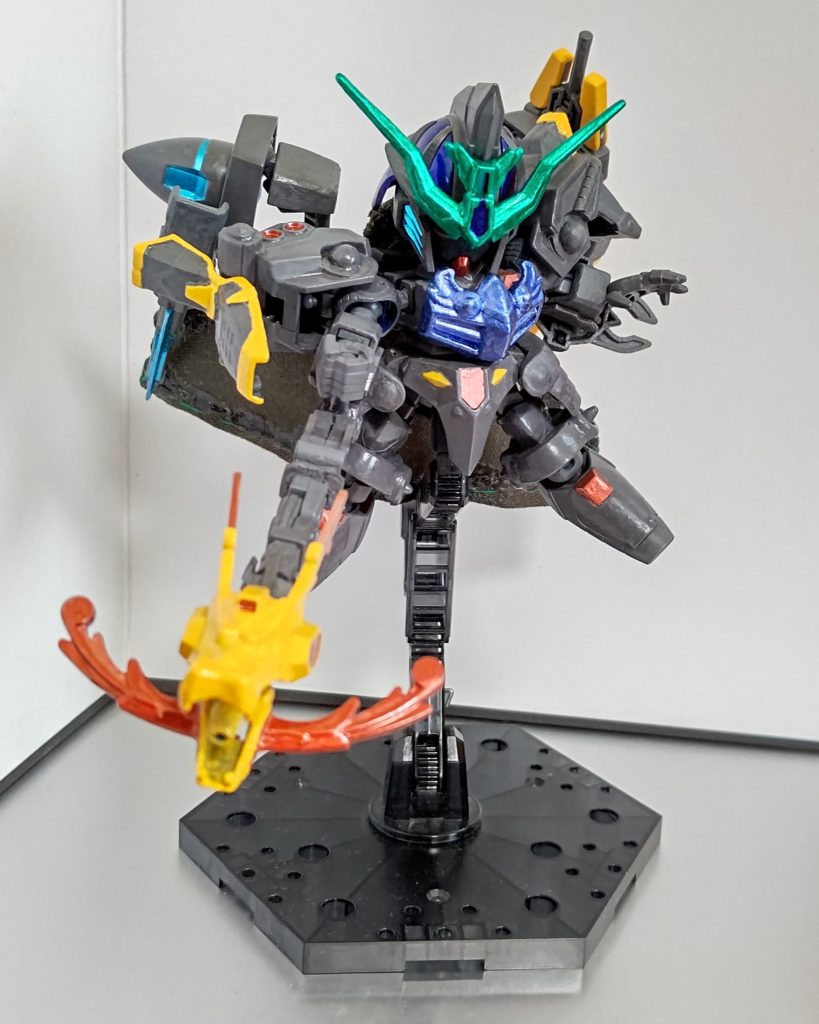 邪竜砲ヴリトラカノン装備!!LGBBストライク劉備の激龍砲を改造持ち手を3mmランナーに変更、アームアームズで折り畳めるようにしてます