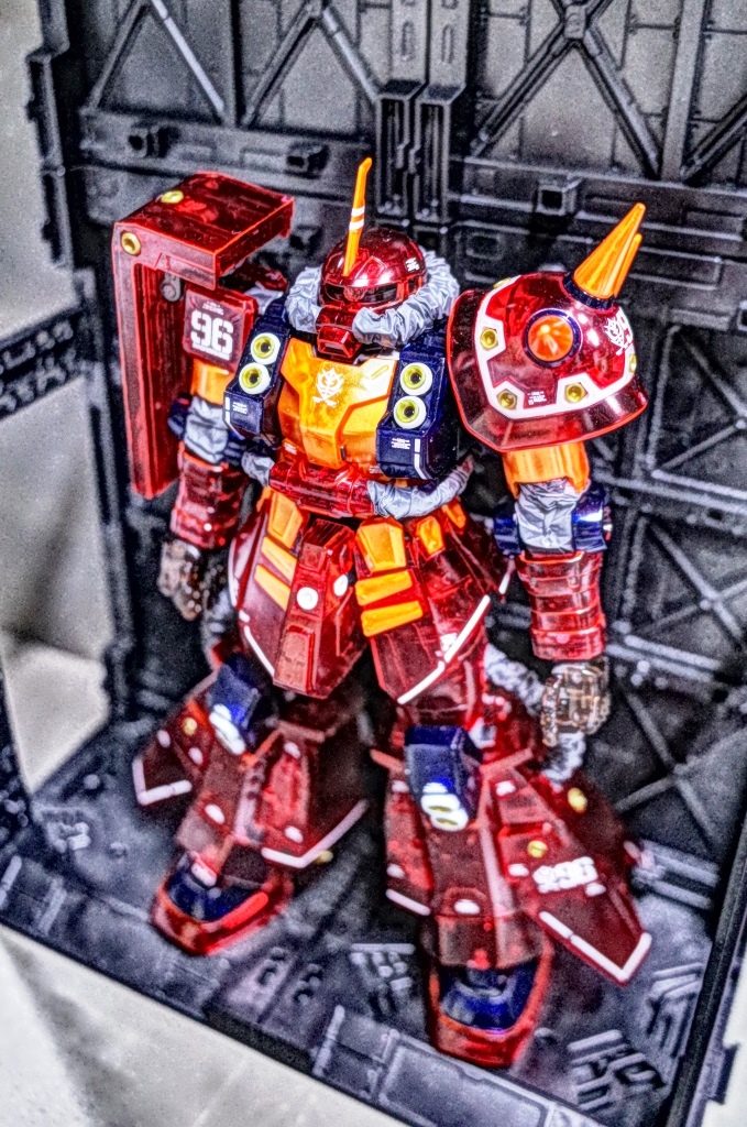 　MG サイコ・ザク (クリアカラー+蛍光塗料)　–5枚目/制作者：だんくら工房・mk戦車