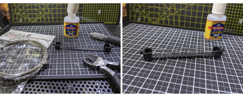 付属のリフト（らしきもの？）の手すりが太くてサイズ感が気になったので100均の針金をパチパチ切って貼って作り直しました。手間だけどその分の価値はありました！