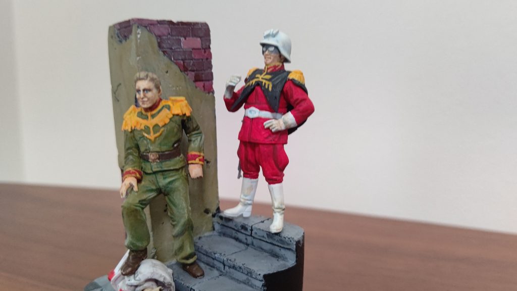 悪名高い実写版シャアとそのマブダチのガルマを作ってみました!知らない人は『 ケツアゴ シャア』 で検索してみましょう!