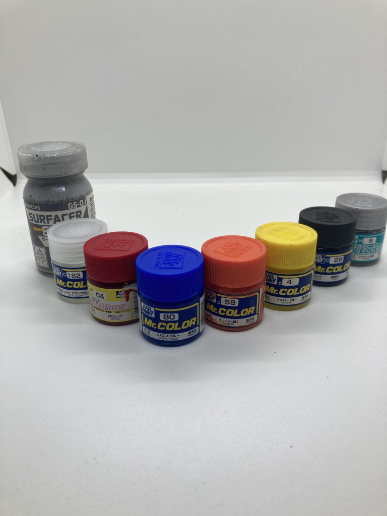 使用した塗料達