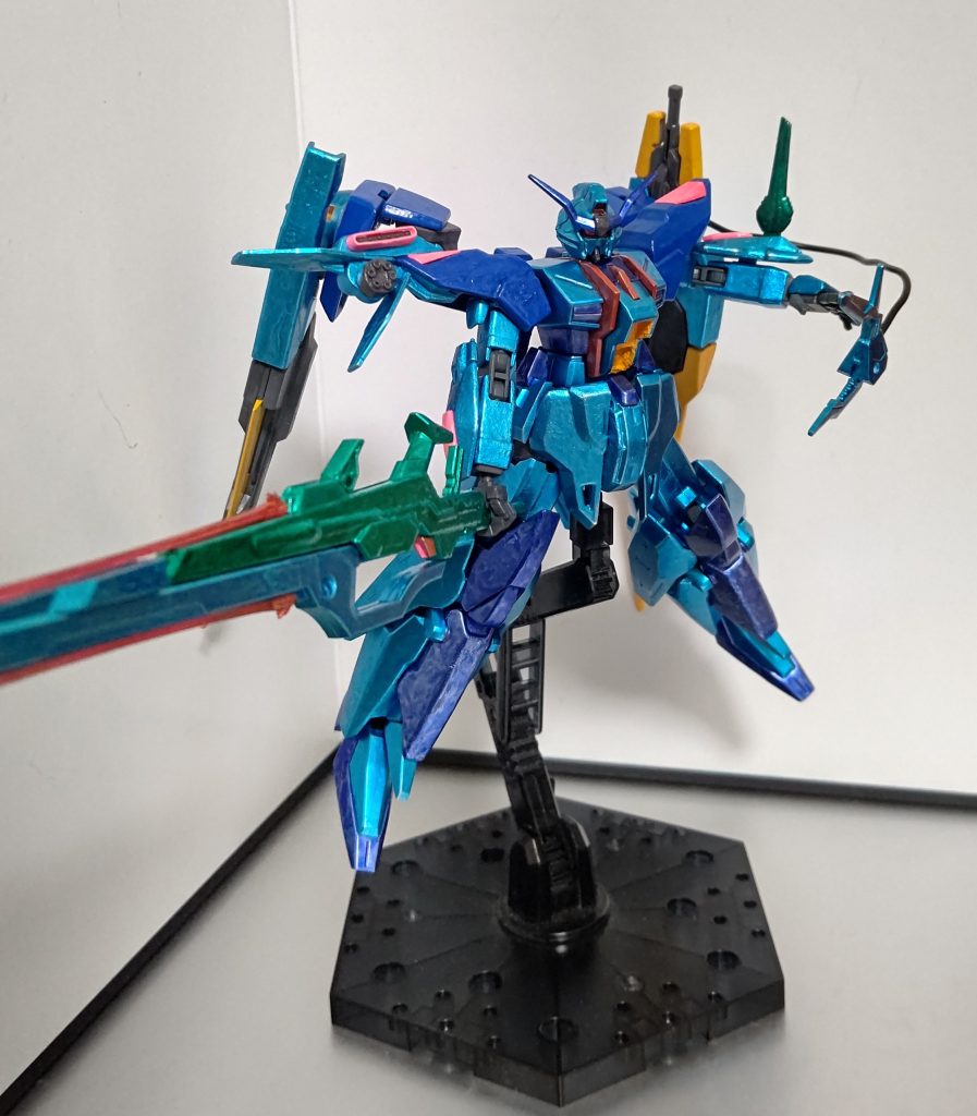 合体神剣【天叢雲】装備旧名：スーパーアグニ【天叢雲剣】ロケットアンカーは付属のワイヤーを使い射出可能、ビームブレイドも付属のエフェクトを使い展開可能です