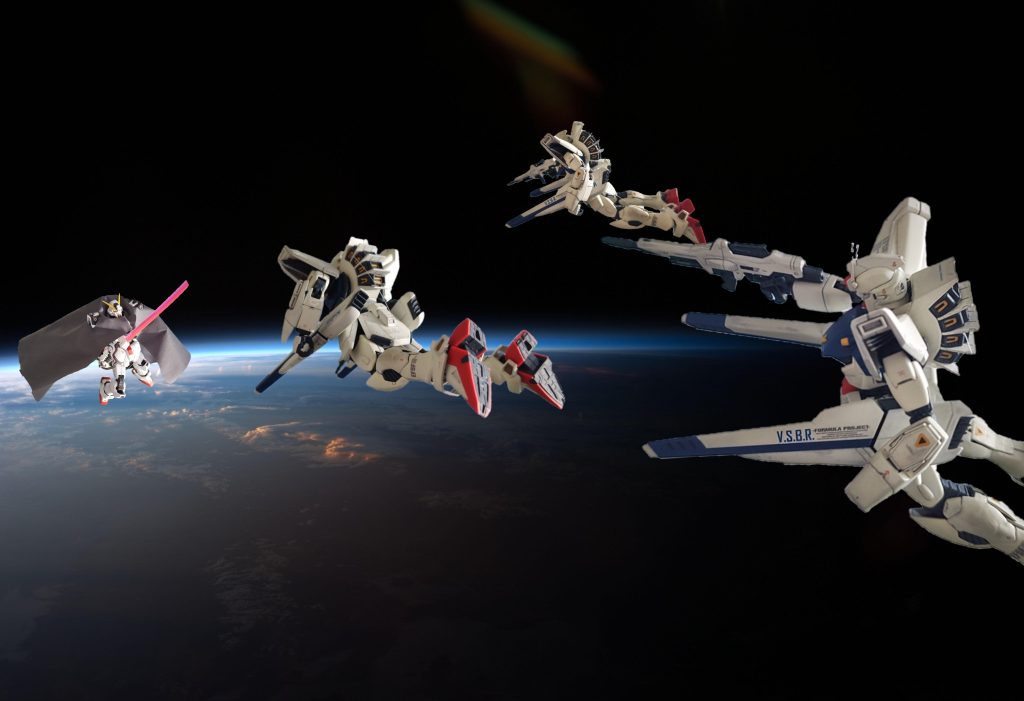 量産型F91達が迫るシーンF91はコピペです。