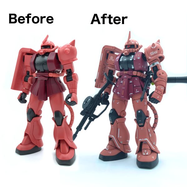 完全筆塗装！HG234 シャア専用ザク