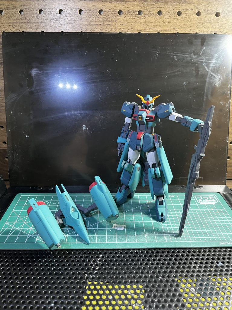 筆塗り下地塗装状態