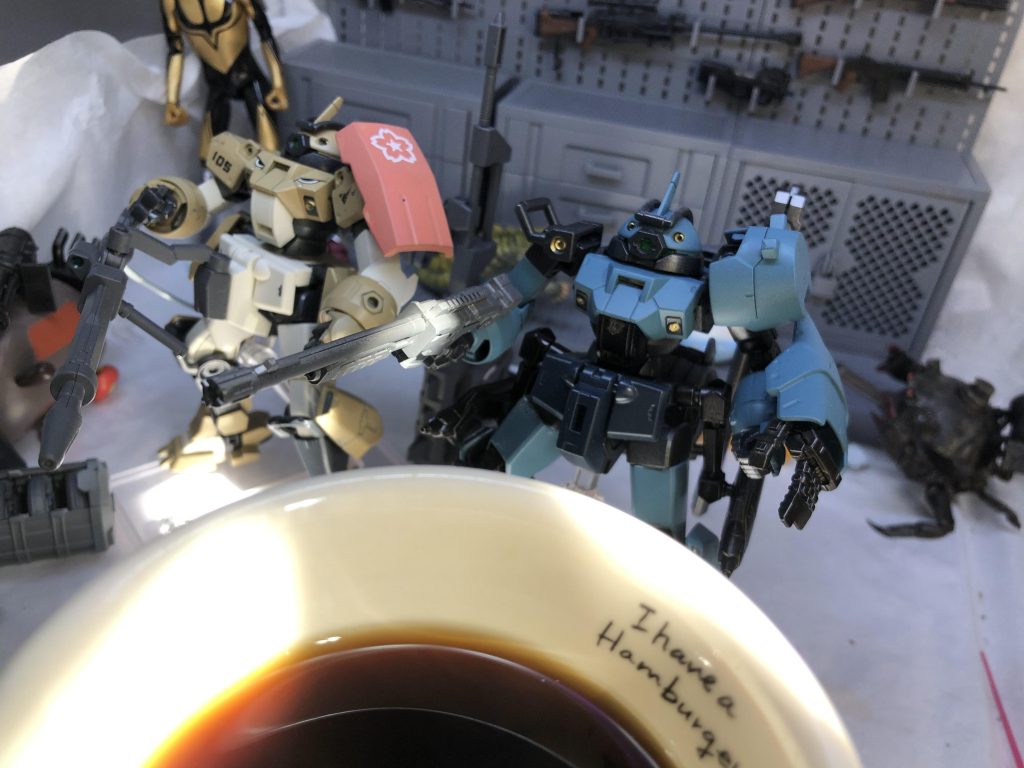 完成した眺めながら飲むコーヒーは美味い！暑い！