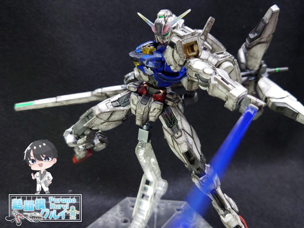 HG ガンダムキャリバーン（エアリアルカラーVer.）完成❗–3枚目/制作者：麩羅模クルイ