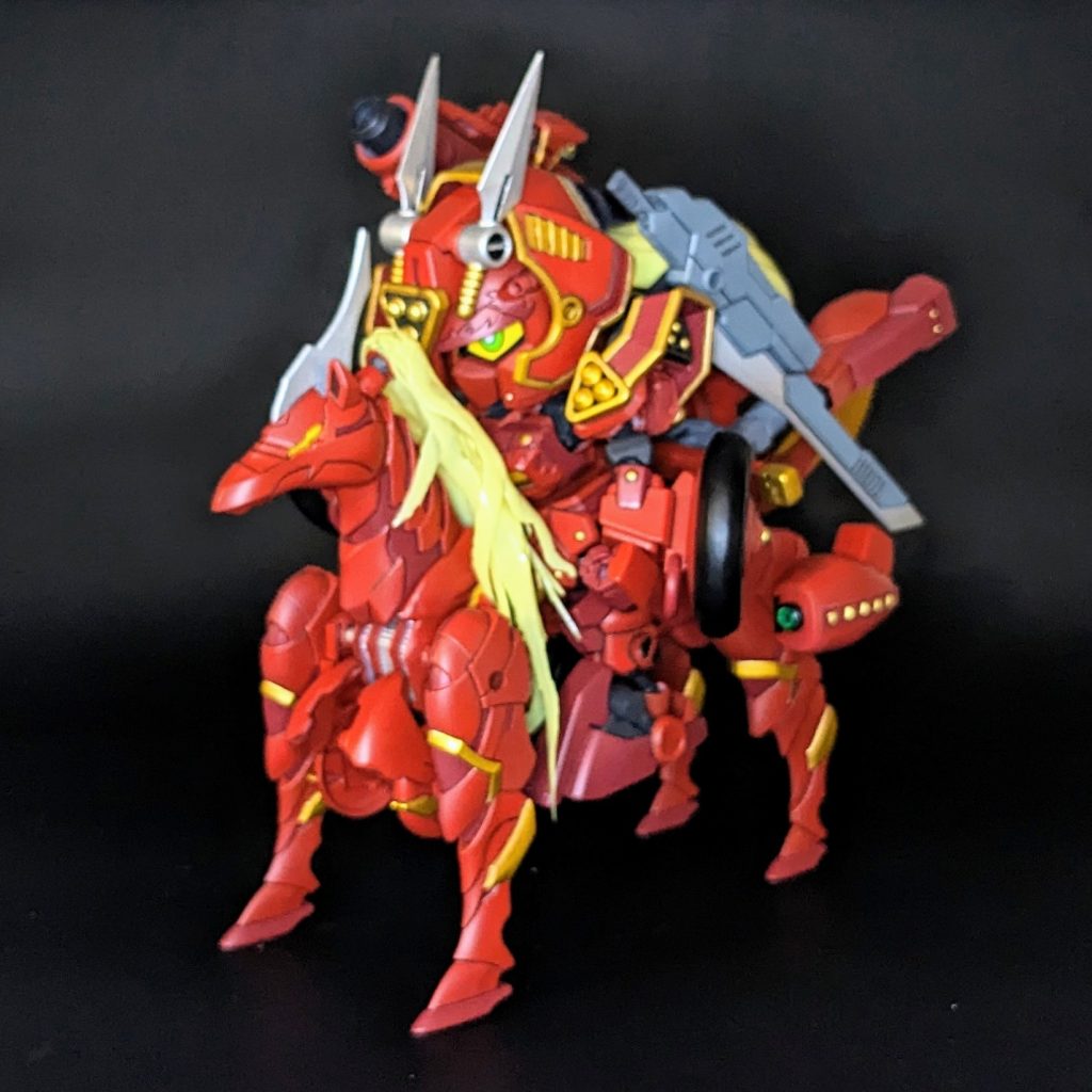 真紅武者アメイジングを乗せた時とのバランスを調整するのが難しかったです。