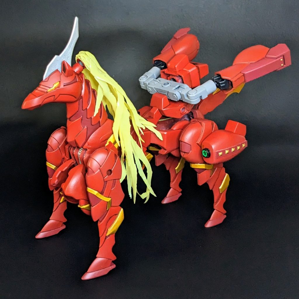 軍馬とトリニティバイクのミキシングになります。