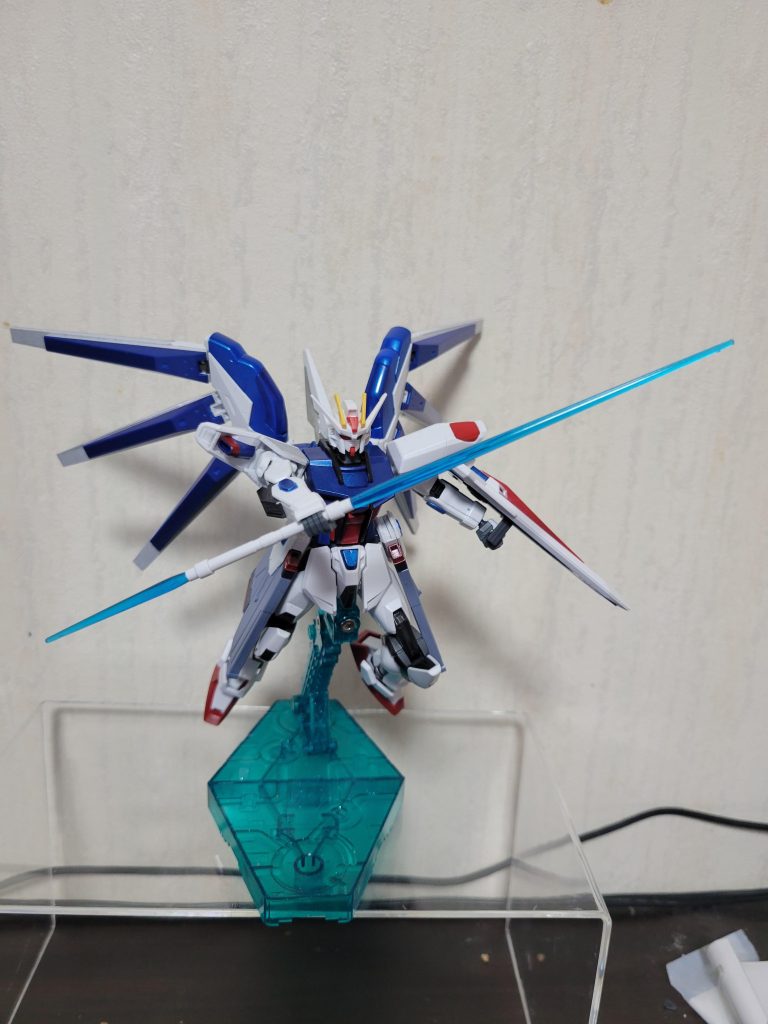 全体的に青色仕上げました。