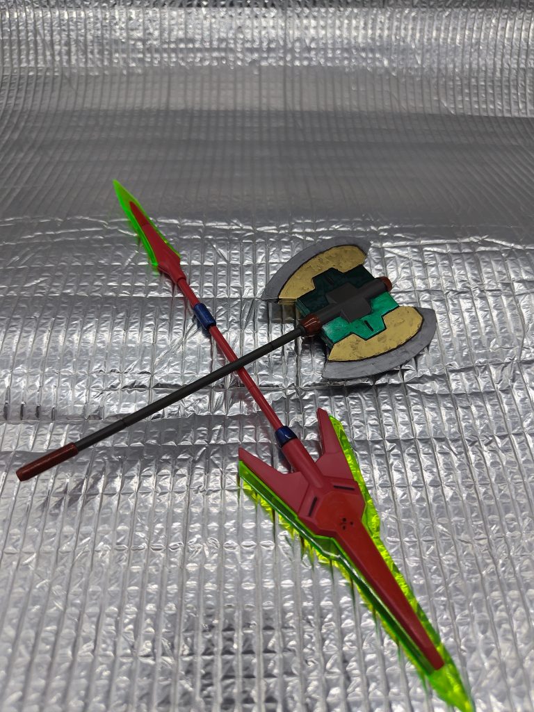 ビームジャベリンと大型ヒートアックスの塗装の塗装。