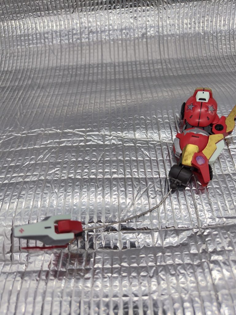 シャクルクロウを飛ばした足の状態。