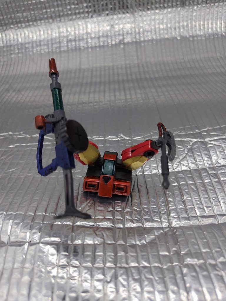 ランドセルの塗装、変更の状態。