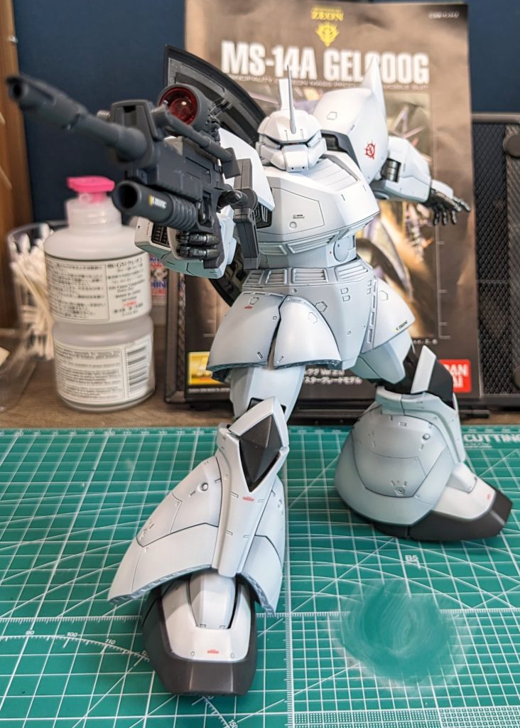 ビームライフルはメカサフスーパーヘビィで濃いめに仕上げました。