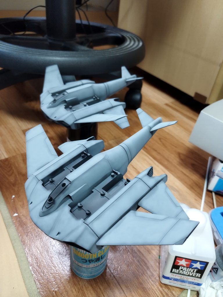 始めてグラデーション塗装にチャレンジしました。めっちゃ難しかったです。