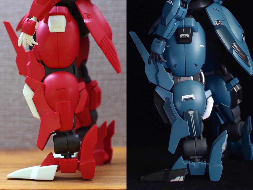 カラーリングは赤の予定でしたが、ZOIDS展に行ってからゾイド熱が上がったことで、塗料のストックからゴジュラスカラーをチョイスした為、ブルー基調になりました。主にゴジュラスブルーグレーとゴジュラスグレーを使っています。