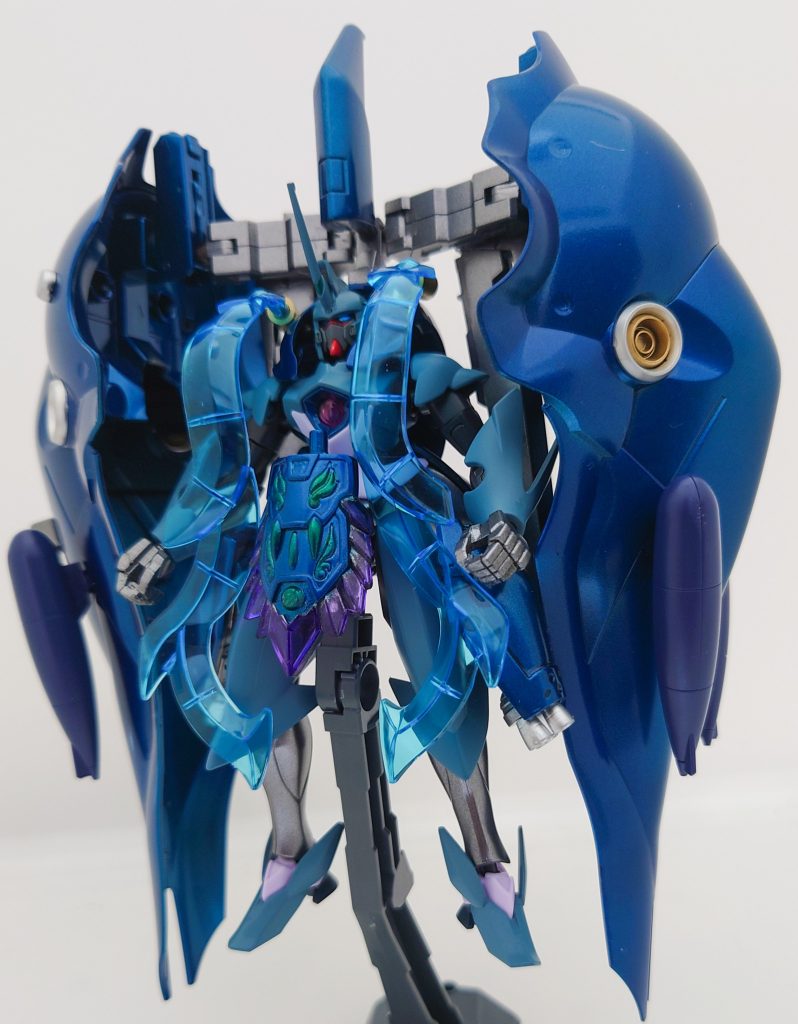 ということで、オリジナルガンダムフレームのガンダムウェパルでした。作成してきたガンダムフレームの中でも1,2を争うほどのお気に入り機体になりました。容姿も可変機構も上手くまとめられたのではないかと思います。