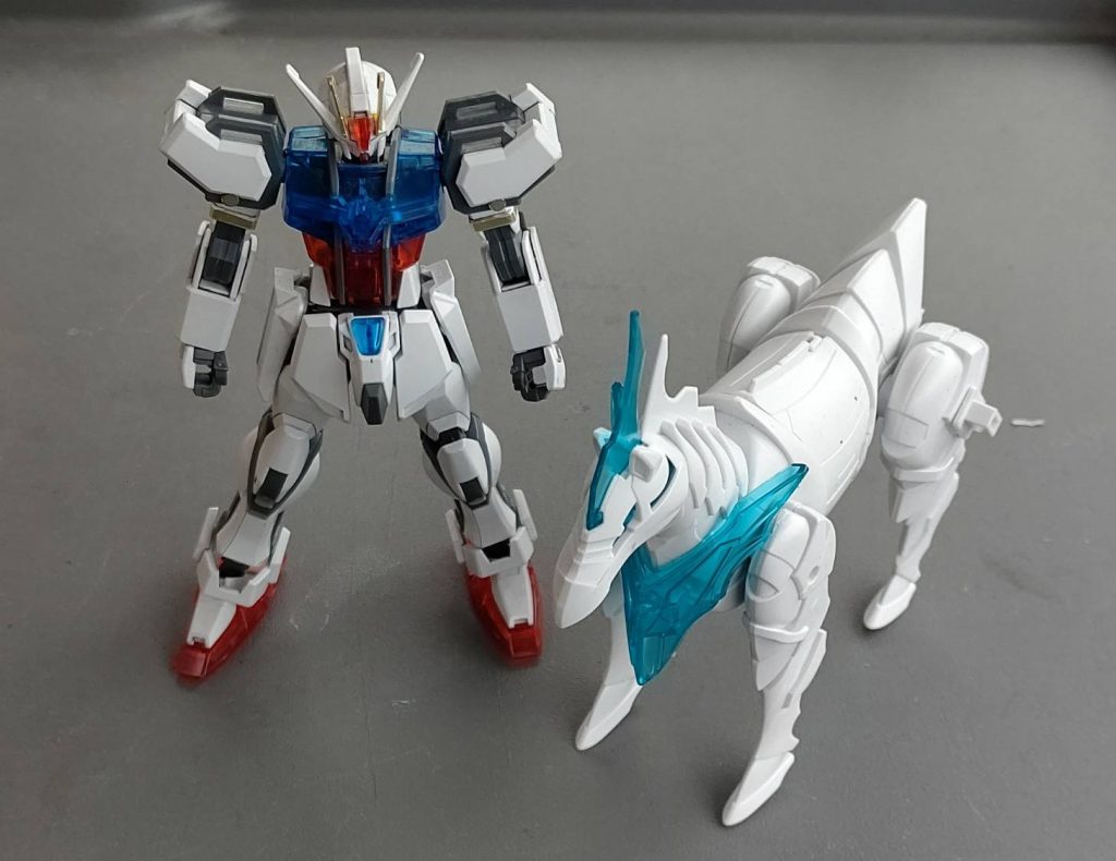 ミキシングのベースはEGストライクガンダム。改造パーツは軍馬と…