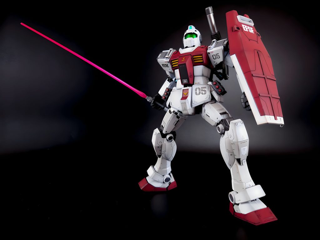 MG 1/100ジム　ショルダーキャノン＆ミサイルポッド装備型–6枚目/制作者：自己満ぺいんたー