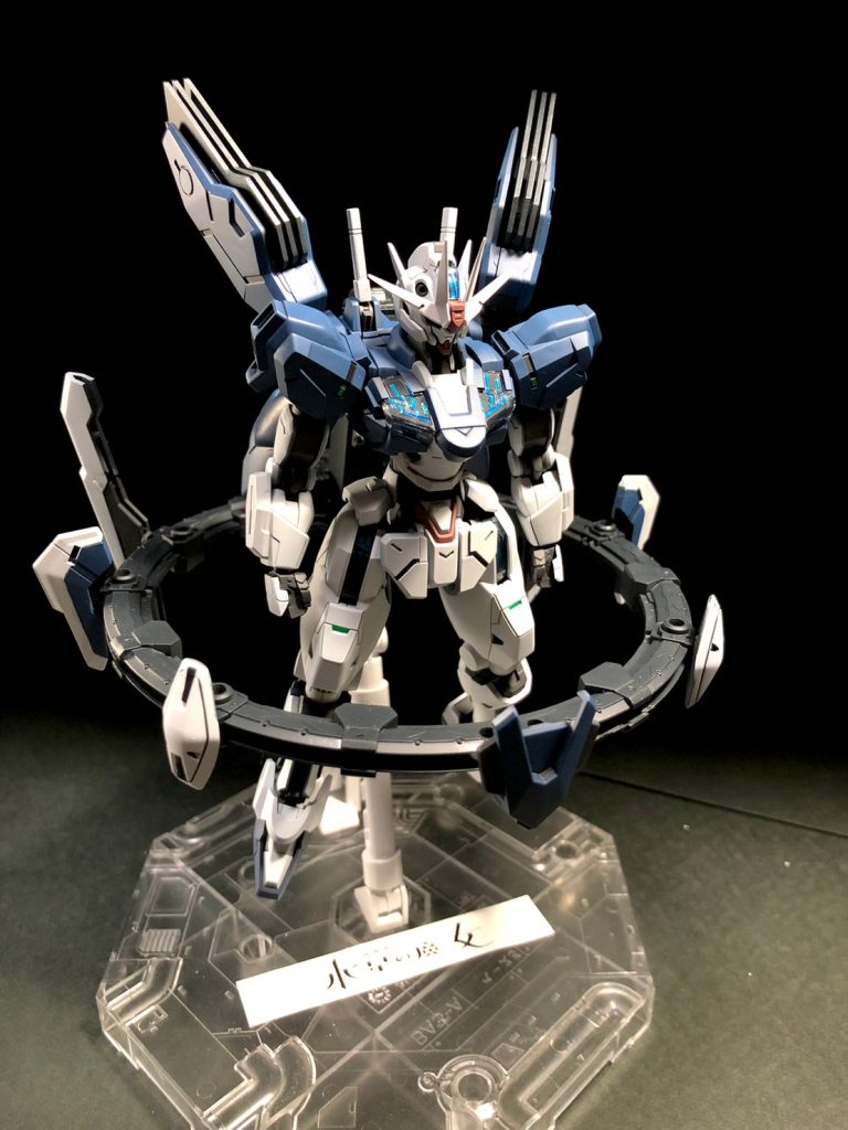 リングパーツにはM.S.Gクラインドサークルを使いました。それっぽいメカディテールが入っており自作の手間を省けました。