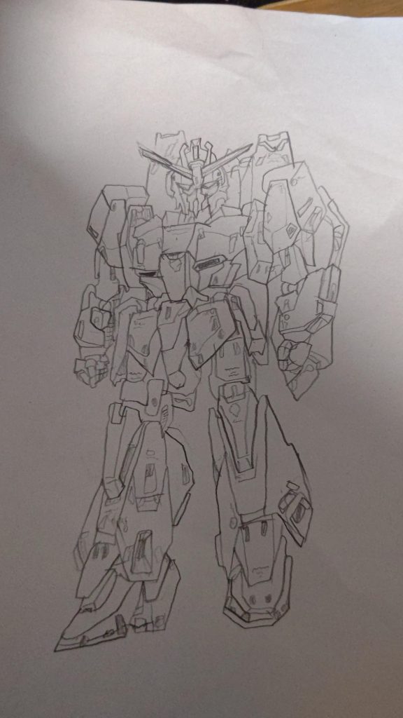 作品名：<p>Ver.KaΖガンダムの画像見ながら書いてみました。 …また色塗らないとなぁ…。</p>