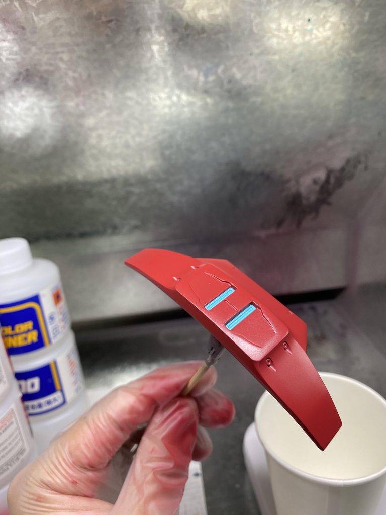 ホイルシールで毎度の如く塗り分け。