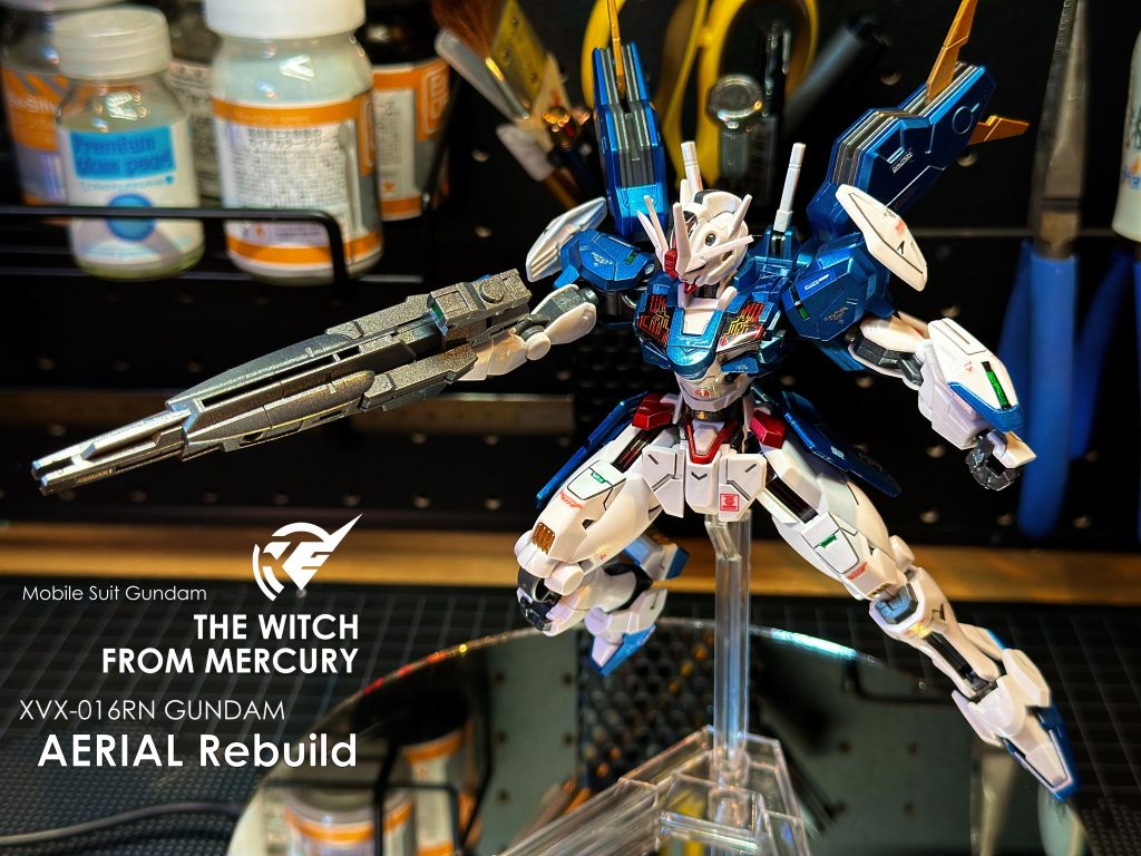 XVX-016RN_ガンダムエアリアル改修型_HG–2枚目/制作者:おすぎ