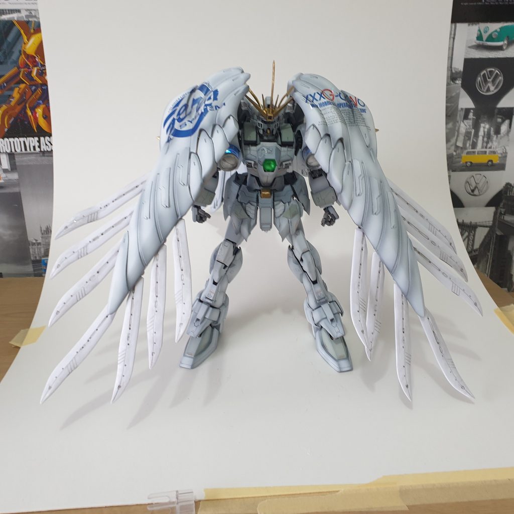 This project aimed to combine beauty of the Wing Zero with the elegance of an Angel. Photography was tricky due to the large size!