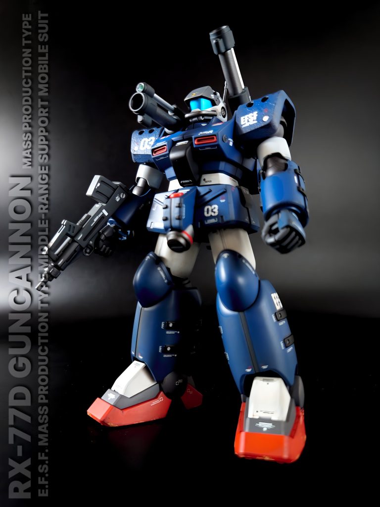 ほぼ何もいじってません。変更点は頭部アンテナ、砲口＆各所の開口、メタルパーツ埋め込み、ハンドパーツの差し替え、肩アーマーの鋳造表現ぐらいです。