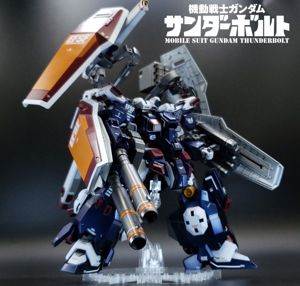 メタルビルド感を出したくてプリズムブルーブラックやスターブライトアイアンのメタリック系で塗装しました。