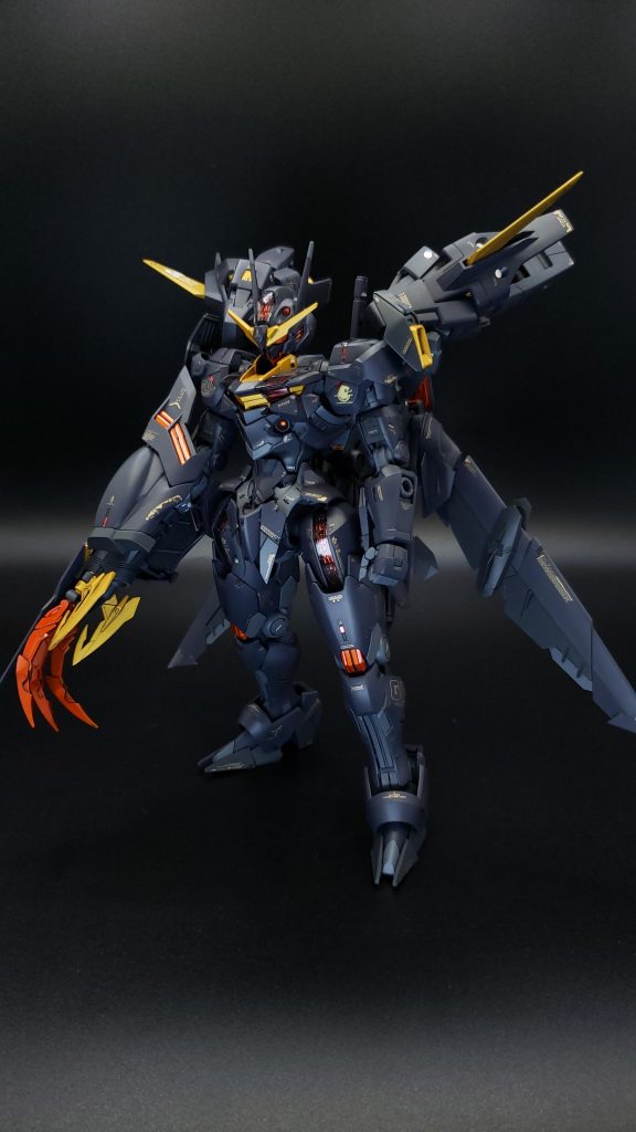 パイロットは闇堕ちしたスレッタ・マーキュリーママんの為にクワイエットゼロを防衛……の妄想カラーリングは闇堕ち代表バンシィカラーをイメージしました(*^^*)